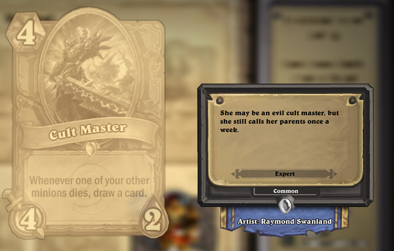Illustration for article titled Hearthstone Cards Are Funnier Than You'd Expect